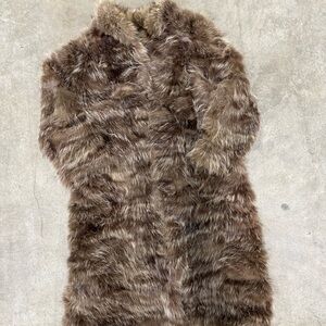 Vintage Unbranded Full Length Raccoon Fur Coat - Made in Greece women’s XL